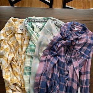 Plaid Button-up Bundle